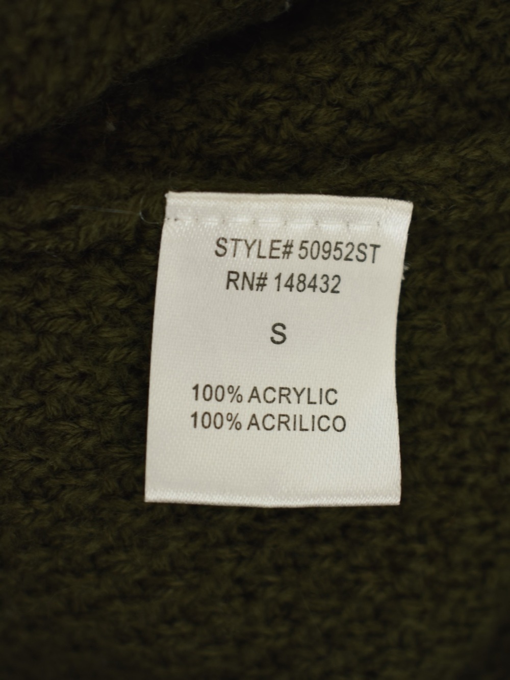 Pink Clover Forest Green Knit Cardigan - Picture 5 of 5
